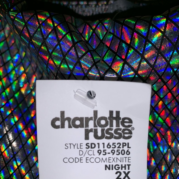 Charlotte Russe Multi Metallic Dress size 2x - Picture 3 of 3